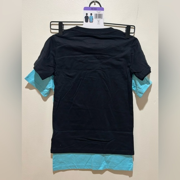NWT Volcom 2 Pack Graphic T-Shirts - Black & Teal - Youth Boy’s Size XS 5/6 - Picture 2 of 6